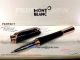 Perfect Replica Montblanc Princess Monaco Rose Gold Clip Black Rollerball Pen (2)_th.jpg